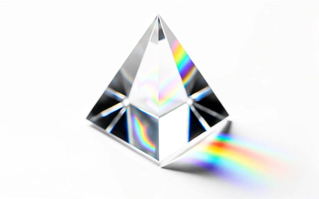 Light refraction representation of precision